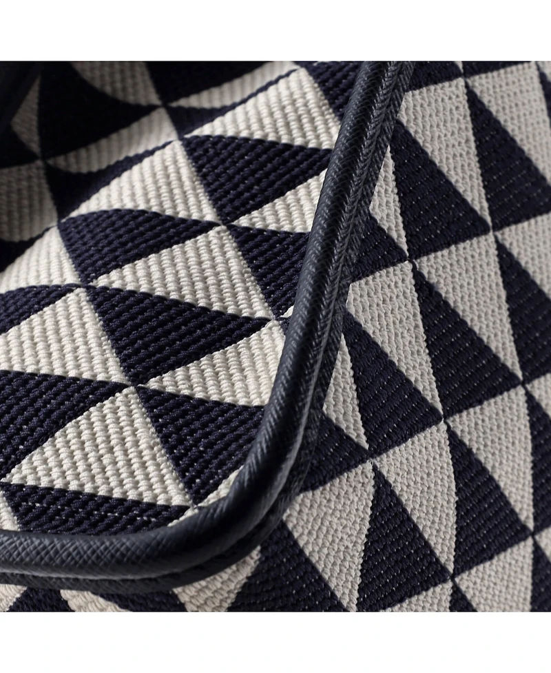 Pre-Owned Prada Large Symbole Shopper Tote Jacquard