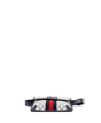 Pre-Owned Gucci Ophidia Flap Belt Bag Gg Coated Canvas with Leather