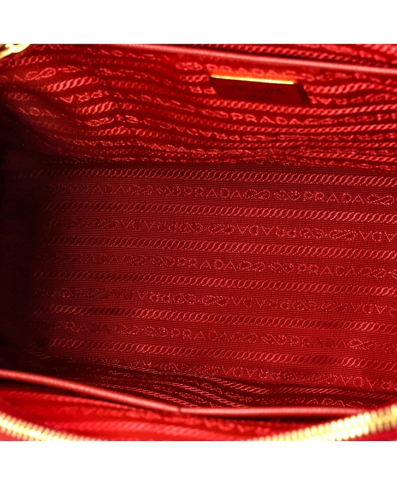 Pre-Owned Prada Medium Double Zip Lux Tote Saffiano Leather