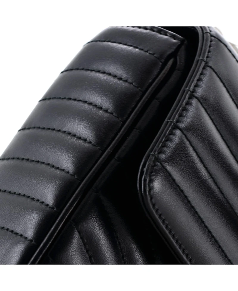 Pre-Owned Prada Medium Chain Flap Shoulder Bag Diagramme Quilted Leather