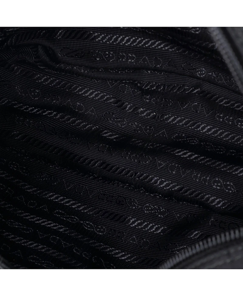 Pre-Owned Prada Small New Vela Shoulder Bag Pin Embellished Tessuto