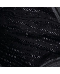 Pre-Owned Prada Small New Vela Shoulder Bag Pin Embellished Tessuto