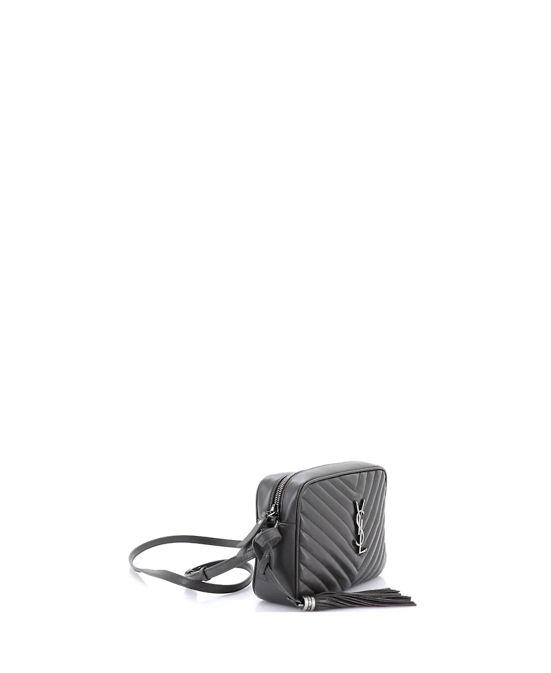 Pre-Owned Saint Laurent Small Lou Camera Bag Matelasse Chevron Leather