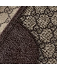 Pre-Owned Gucci Large Ophidia Cut Out Handle Bag Gg Coated Canvas with Leather