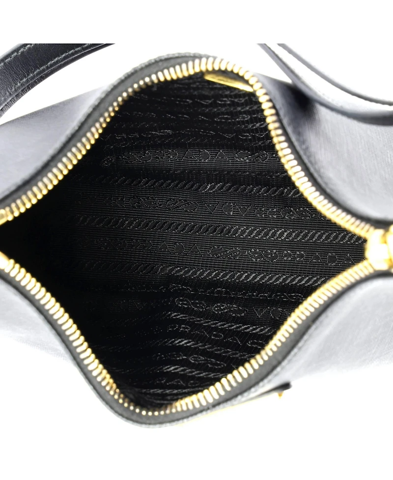 Pre-Owned Prada Mini Re-Edition Hobo Saffiano Leather