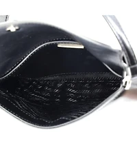 Pre-Owned Prada Small Cleo Flap Shoulder Bag Spazzolato Leather