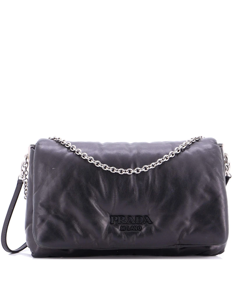 Pre-Owned Prada Padded Shoulder Bag Leather