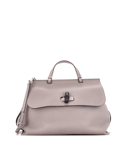 Pre-Owned Gucci Large Bamboo Daily Top Handle Bag Leather