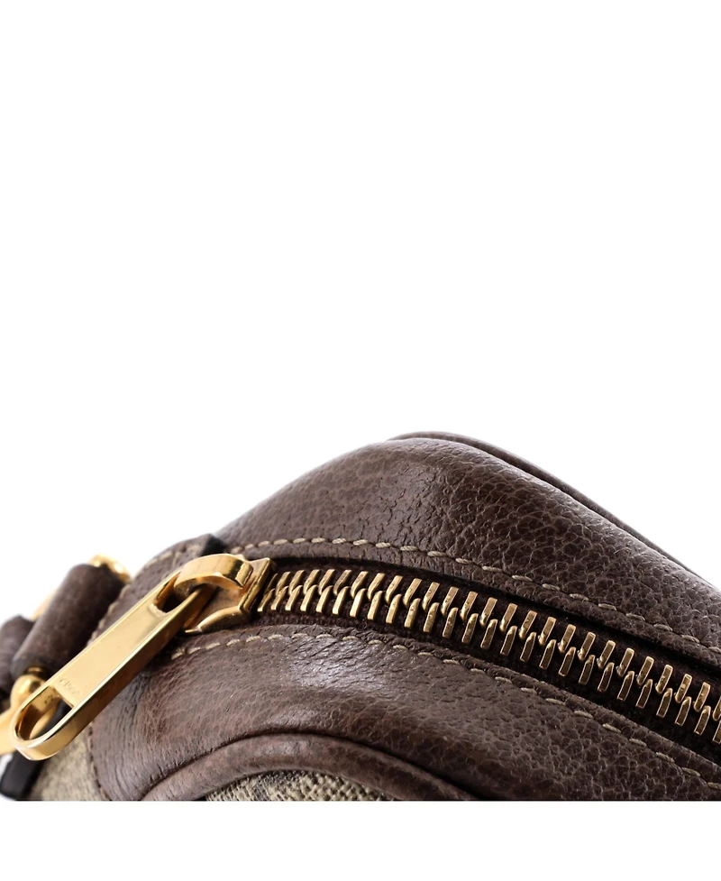 Pre-Owned Gucci Mini Ophidia Shoulder Bag Gg Coated Canvas