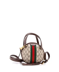 Pre-Owned Gucci Mini Ophidia Basketball Bag Gg Coated Canvas