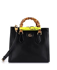 Pre-Owned Gucci Small Diana Nm Bamboo Handle Tote Leather