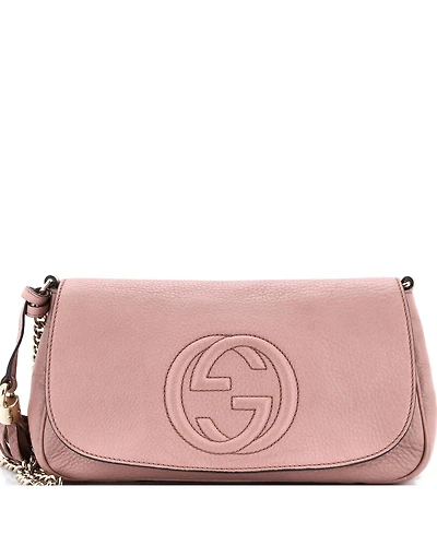 Pre-Owned Gucci Medium Soho Chain Crossbody Bag Leather