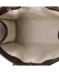 Pre-Owned Gucci Medium Interlocking G Patch Convertible Tote Printed Gg Coated Canvas