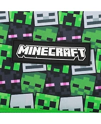 Minecraft Creepers 2-Piece 16"Premium Backpack and Lunch Box Set For School And Travel