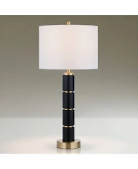 Possini Euro Design Possini Euro Rainier 30 1/2"H Faux Leather Column Table Lamp