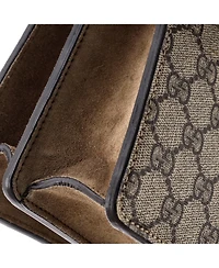 Pre-Owned Gucci Medium Dionysus Bag Gg Coated Canvas