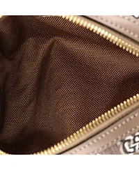 Pre-Owned Gucci Mini Cylindrical Shoulder Bag Gg Shadow Coated Canvas