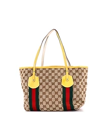 Pre-Owned Gucci Large Jolie Web Tote Gg Canvas