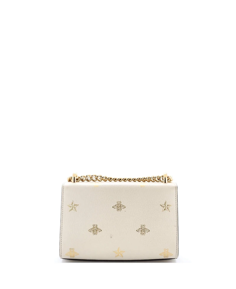 Pre-Owned Gucci Small Padlock Shoulder Bag Printed Leather