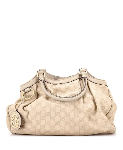 Pre-Owned Gucci Medium Sukey Tote Guccissima Leather