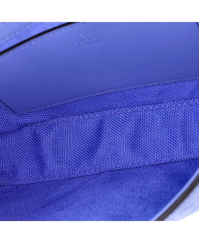 Pre-Owned Gucci Super Mini Envelope Flap Crossbody Bag Jumbo Gg Embossed Leather