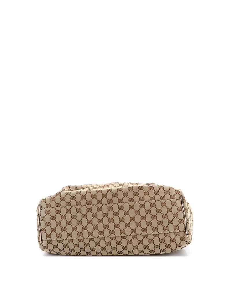 Pre-Owned Gucci Large Sukey Tote Gg Canvas with Leather