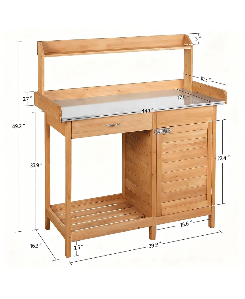 Yigii Multifunctional Garden pot plant rack with metal top