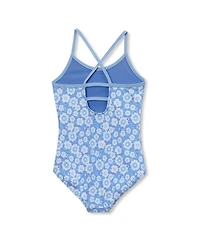 Lands' End Girls Chlorine Resistant Reversible One Piece Swimsuit