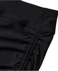 Lands' End Girls Chlorine Resistant Ruched Swim Boyshort