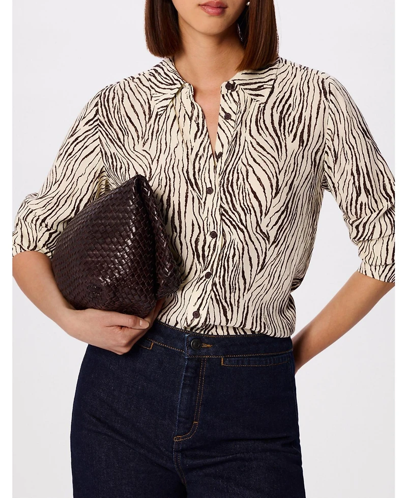 Whistles Women's Zebra Button Through Shirt