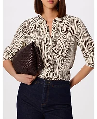 Whistles Women's Zebra Button Through Shirt