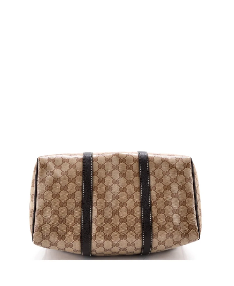 Pre-Owned Gucci Medium Joy Boston Bag Gg Coated Canvas