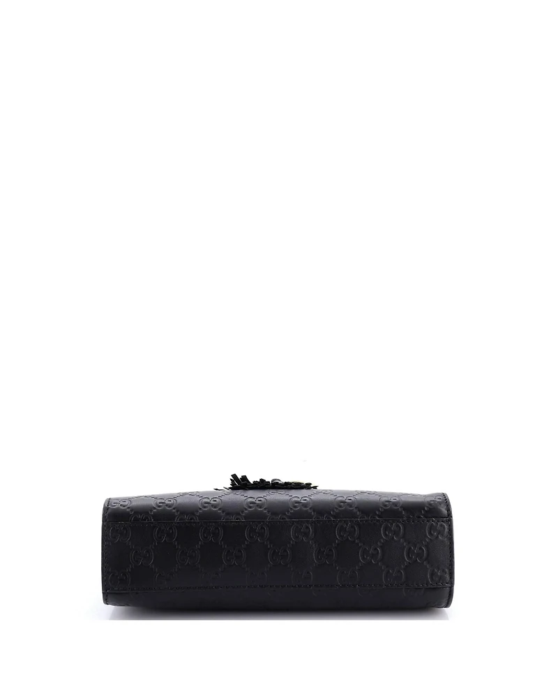 Pre-Owned Gucci Emily Chain Flap Shoulder Bag Guccissima Leather