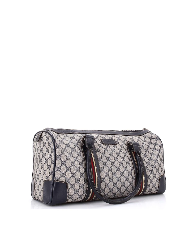 Pre-Owned Gucci Medium Convertible Duffle Bag Gg Coated Canvas