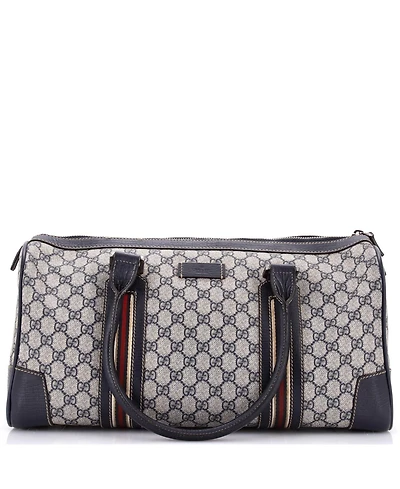 Pre-Owned Gucci Medium Convertible Duffle Bag Gg Coated Canvas