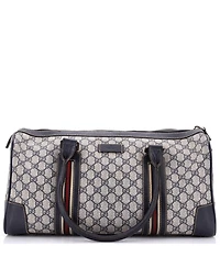 Pre-Owned Gucci Medium Convertible Duffle Bag Gg Coated Canvas