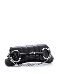 Pre-Owned Gucci Horsebit Chain Shoulder Bag Vertical Quilted Leather