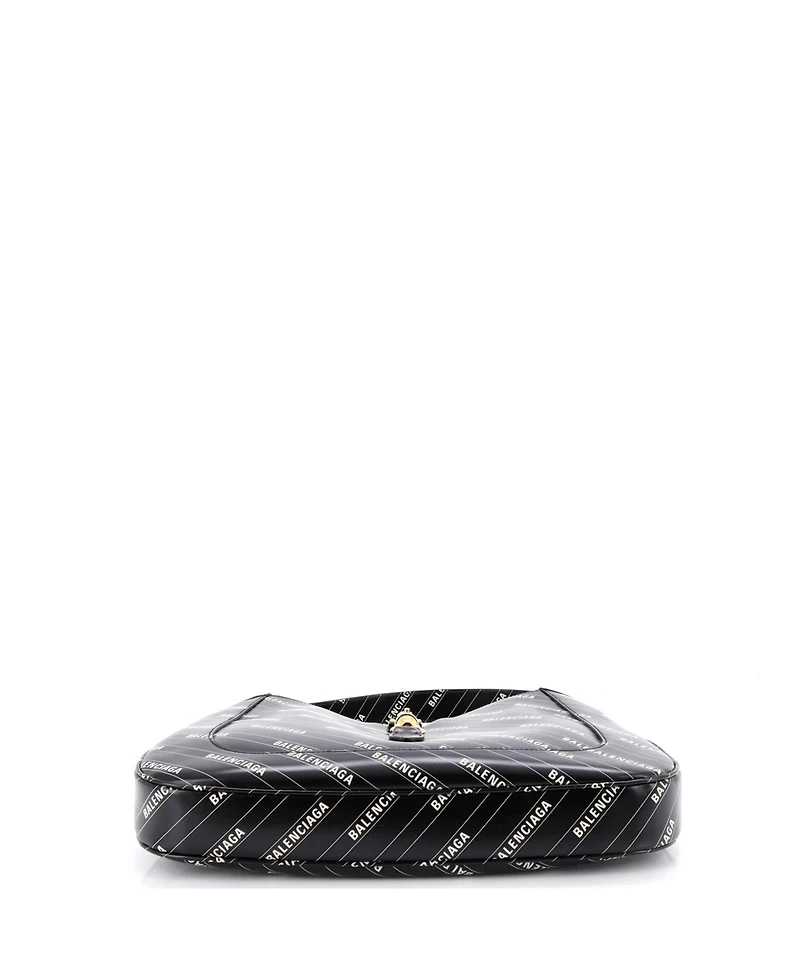 Pre-Owned Gucci Medium x Balenciaga The Hacker Project Jackie 1961 Hobo Printed Leather