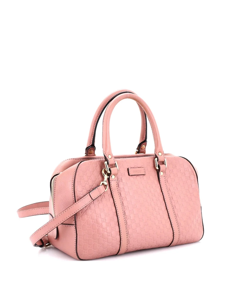 Pre-Owned Gucci Medium Convertible Top Handle Crossbody Bag Microguccissima Leather