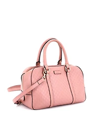 Pre-Owned Gucci Medium Convertible Top Handle Crossbody Bag Microguccissima Leather