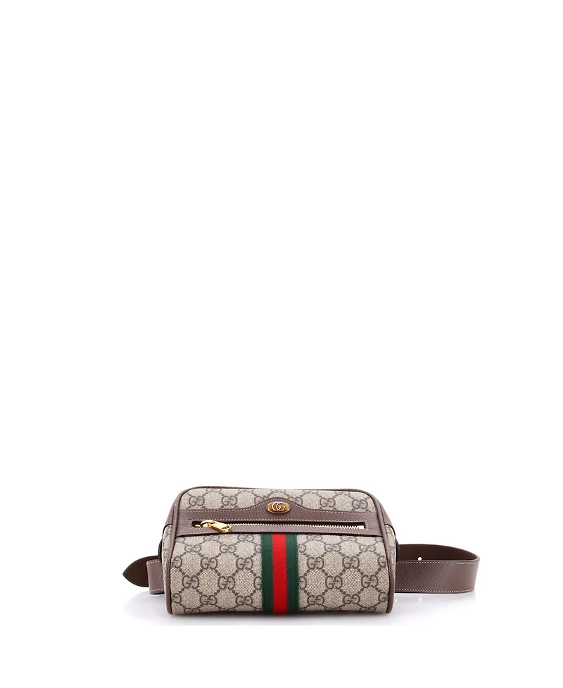 Pre-Owned Gucci Small Ophidia Belt Bag Gg Coated Canvas