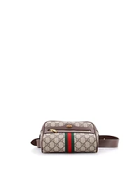 Pre-Owned Gucci Small Ophidia Belt Bag Gg Coated Canvas