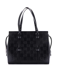 Pre-Owned Gucci Tote Bag Gg Embossed Perforated Leather
