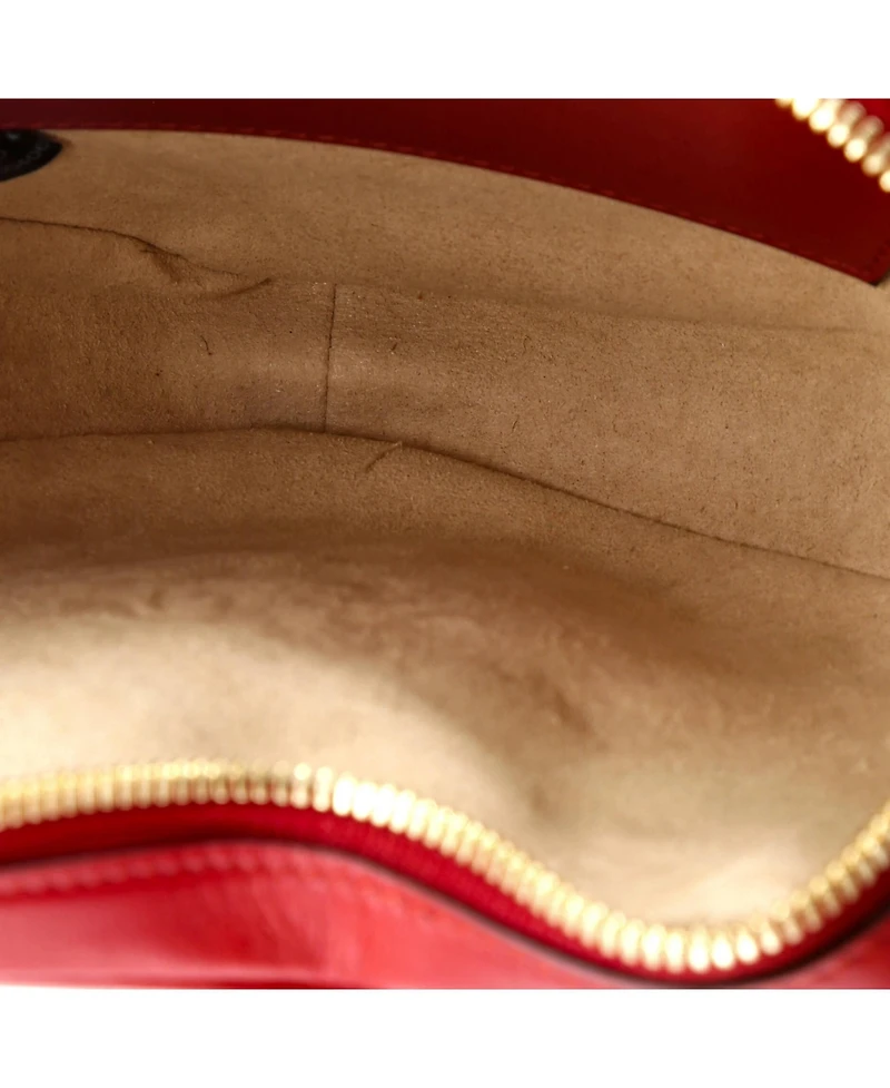 Pre-Owned Gucci Mini Interlocking G Heart Shoulder Bag Diagonal Quilted Leather