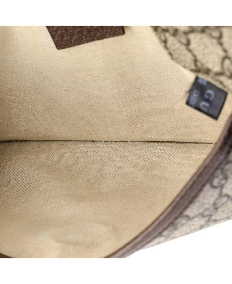 Pre-Owned Gucci Neo Vintage Flap Belt Bag Gg Coated Canvas