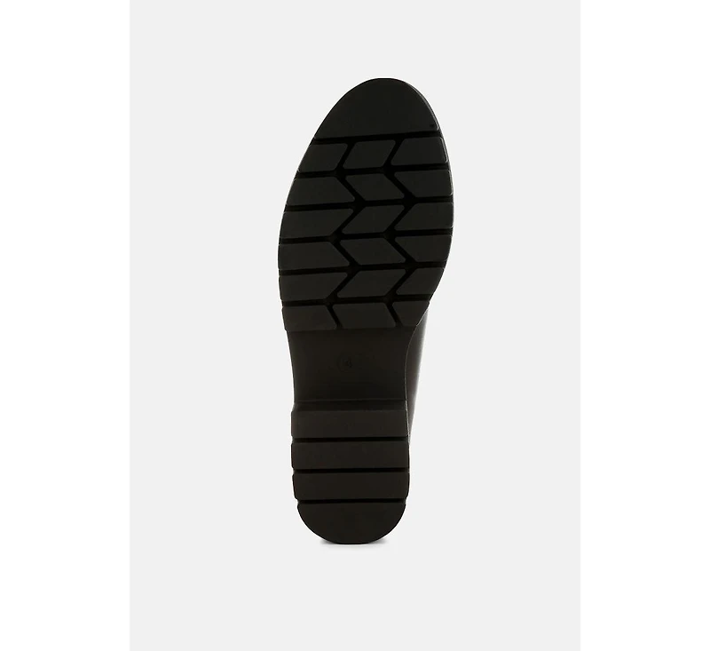 London Rag Women's Peridot Faux Leather Chunky Loafers