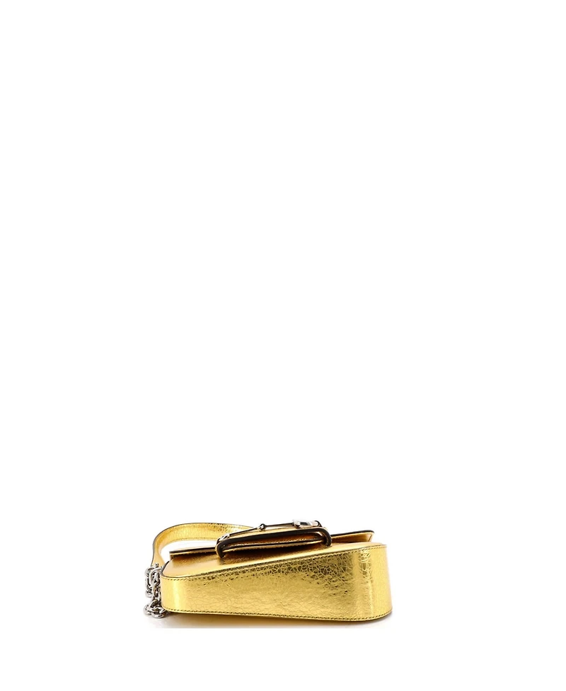 Pre-Owned Gucci Mini Horsebit 1955 Asymmetric Shoulder Bag Leather