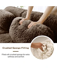 Streamdale Furniture 2-Seater Modular Sectional Sofa, Plush Fabric, High-Density Sponge