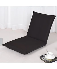 Sugift Adjustable Folding Floor Sofa Chair with Six Recline Positions