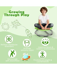 Sugift Kids Sensory Swivel Chair with 360 Degree Spinning Base